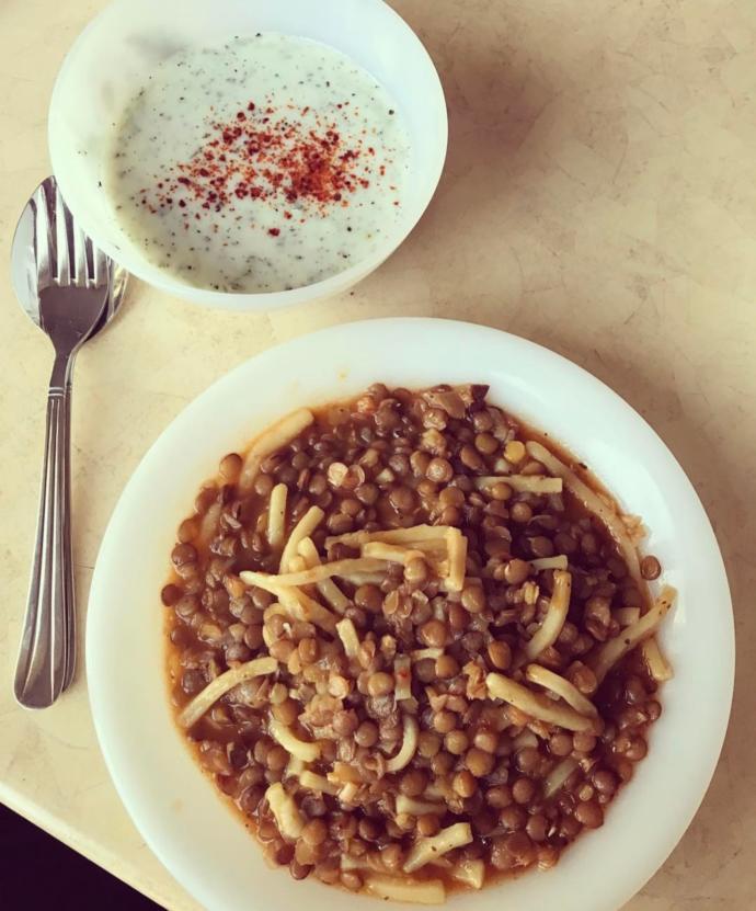 Vücuda Kan Deposu Etli ve Erişteli Yeşil Mercimek
