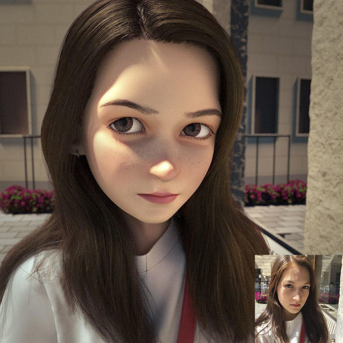 Bu Sanatçı İnsanların Fotoğraflarını 3D Pixar Animasyon Karakterlerine Dönüştürüyor!