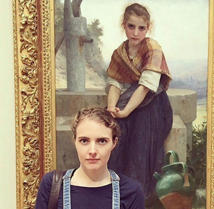 Müzedeki Sanat Eserlerinde Tesadüfen Kendilerine Rastlayan Müzenin Şanslı Ziyaretçileri!