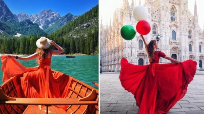 Peri Masallarını Andıran Elbiseleriyle Dünyayı Dolaşarak Masallarını Fotoğraflarında Anlatan Kadın!