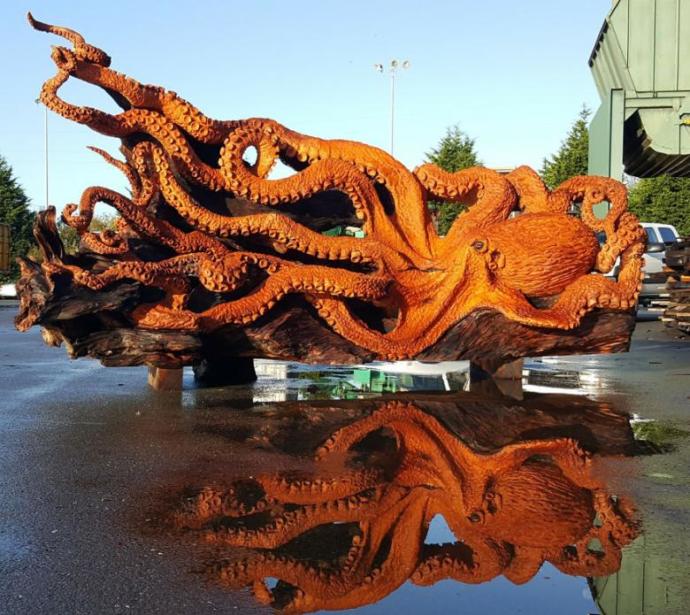 Kurumuş ve Yıkılmış Bir Ağacı Sanat Eserine Çeviren Adam: Jeffrey Michael Samudosky!