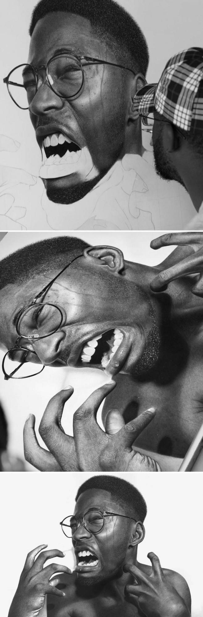 Gerçeğinden Ayırt Edilemeyen Kara Kalem Çizimler Yapan Bir Sanatçı: Arinze Stanley!