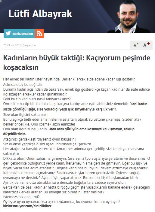 Kaçıyorum Peşimde Koşacaksın: Kadınların Büyük Taktiği!