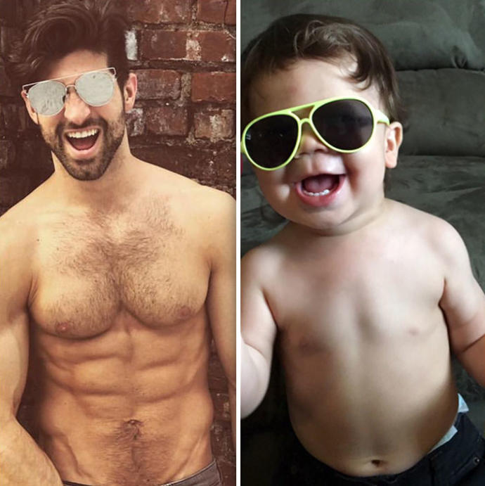 Modellik Konusunda Dayısıyla Biberon Yarıştıran Minik Model!