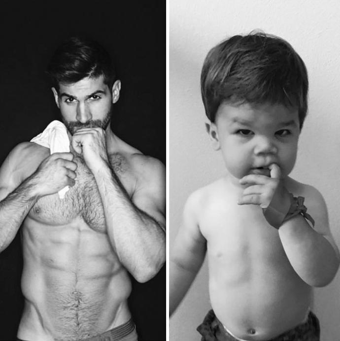Modellik Konusunda Dayısıyla Biberon Yarıştıran Minik Model!