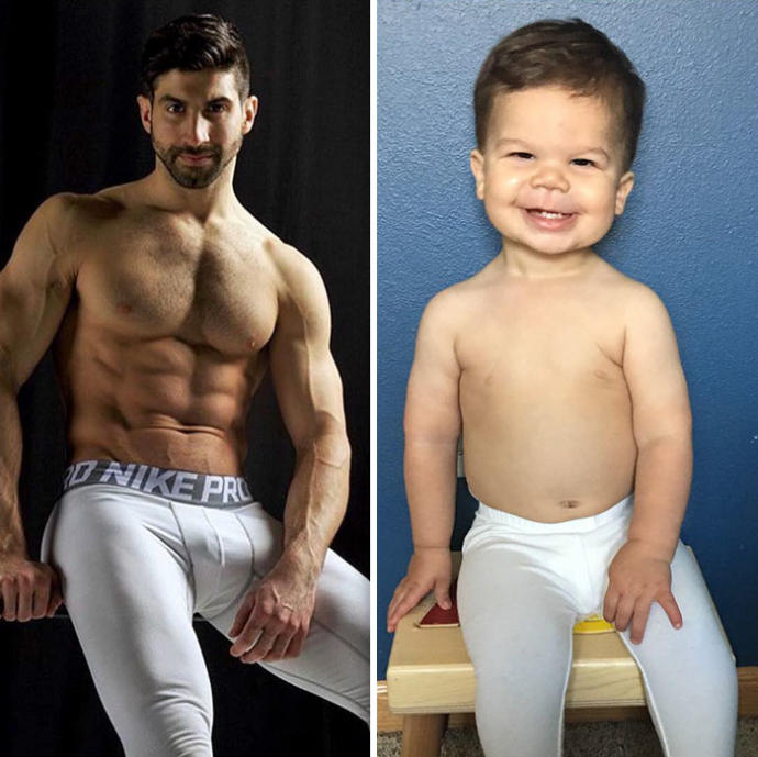 Modellik Konusunda Dayısıyla Biberon Yarıştıran Minik Model!
