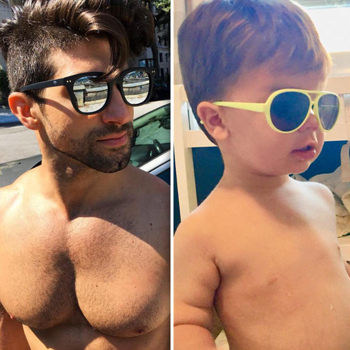 Modellik Konusunda Dayısıyla Biberon Yarıştıran Minik Model!