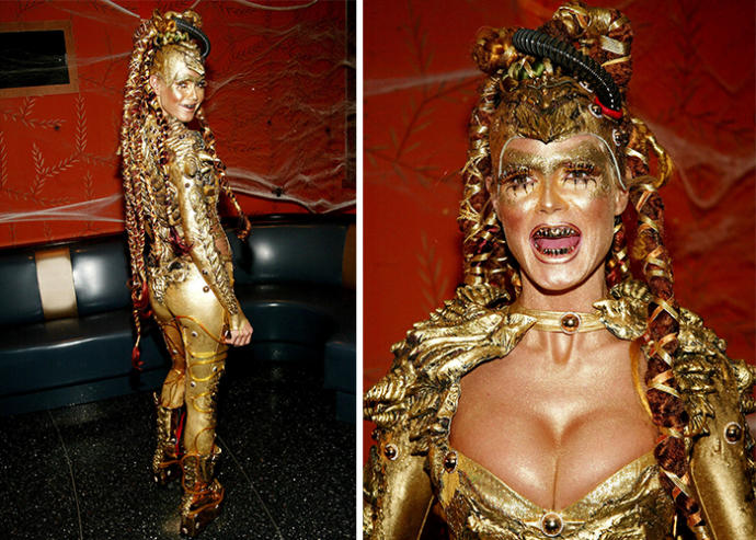 Cadılar Bayramı Kostümlerini Başka Bir Boyuta Taşıyan Heidi Klum!