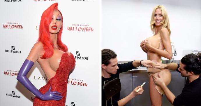 Cadılar Bayramı Kostümlerini Başka Bir Boyuta Taşıyan Heidi Klum!