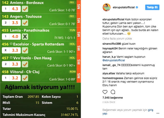 Yaptığı Bahis Kuponu Sayesinde Kısmeti Açılan Bir Şarkıcı: Ebru Polat