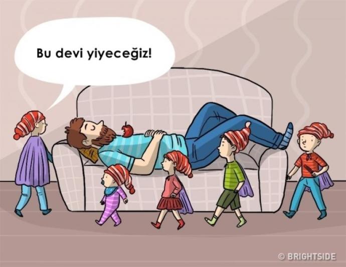 "Baba Olmak Ancak Bu Kadar Güzel Anlatılabilirdi" Dedirtecek 7 Samimi Çizim