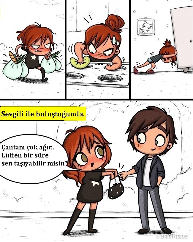Kadınlarımızın Karmaşık Dünyasını Bizlere Anlatan 12 Eğlenceli Karikatür