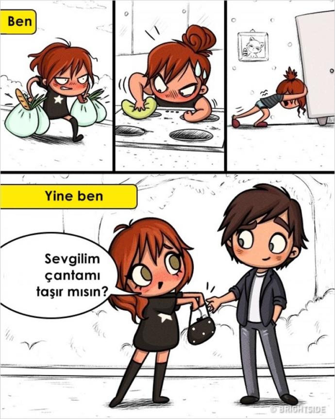Her Kadının Kendinden Mutlaka Bir Şeyler Göreceği 7 Gülümseten Çizim