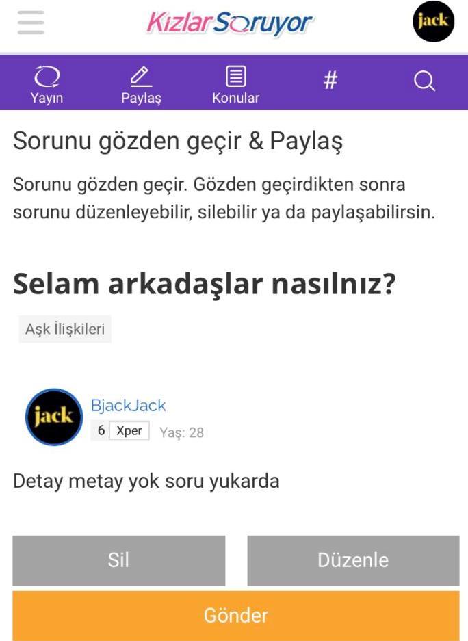 Sorularda Alakasız Paylaşım Nedir?