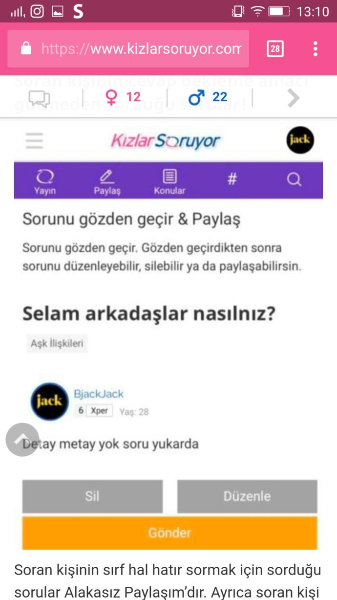 Sorularda Alakasız Paylaşım Nedir?