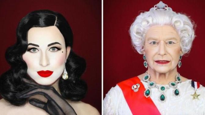 Yaptığı Makyajla Bambaşka Tiplere Bürünen Bir Adam: Drag Queen!