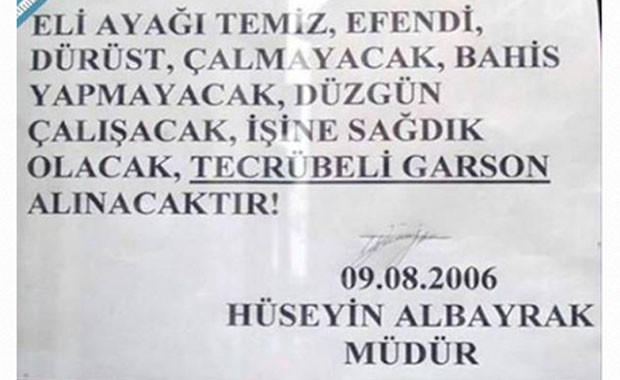Yurdum İnsanlarından Güldüren İş İlanları!