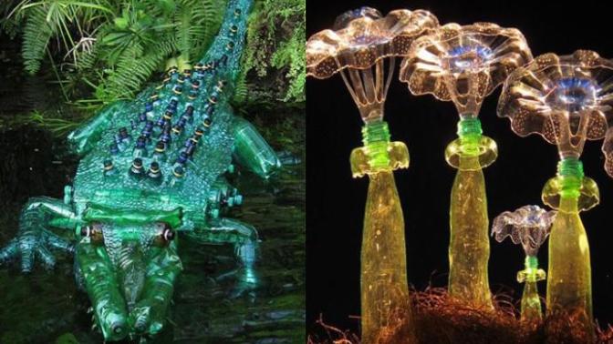 Atıl Durumdaki Pet Şişelerin Hayata Sanat Olarak Dönüşü!