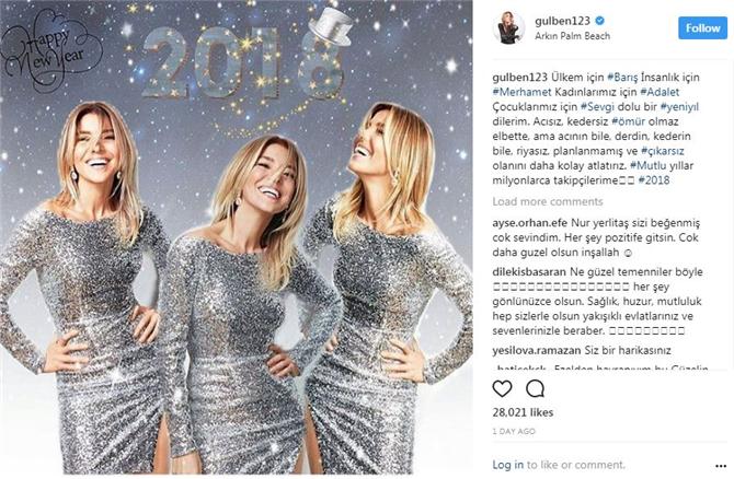 Ünlülerin Yılbaşı Kutlamaları ve Mesajları