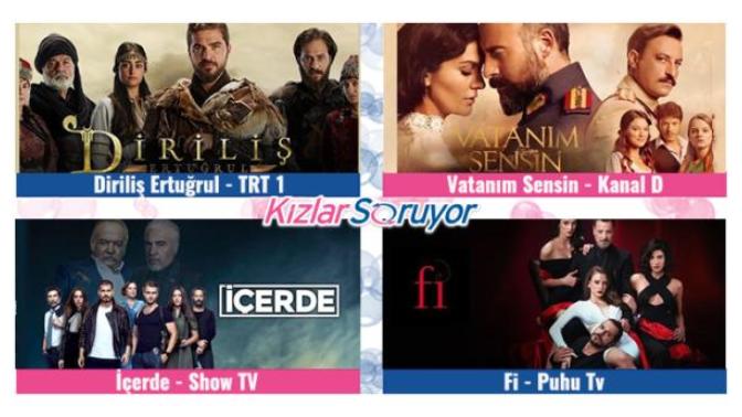 KizlarSoruyor üyeleri 2017'nin en ses getiren dizisini seçti, senin favorin hangi dizi?