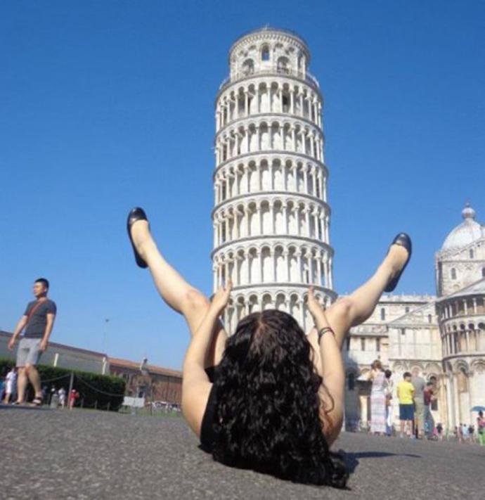 Pisa Kulesiyle Çekilmiş İlginç Fotoğraflar