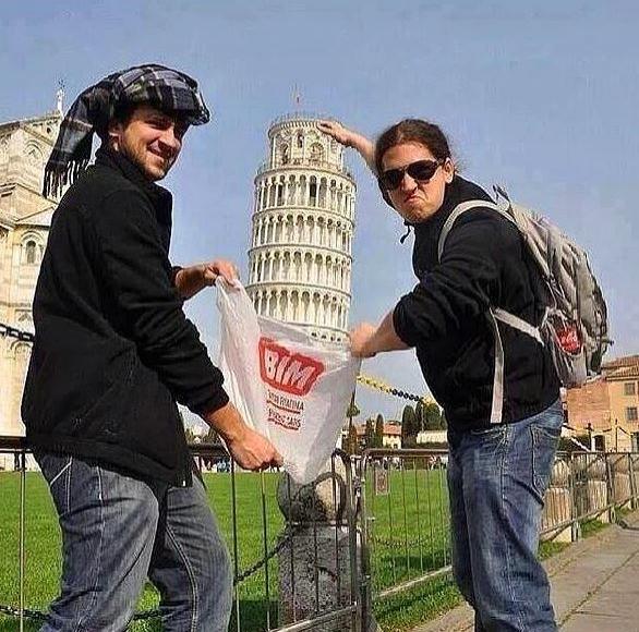 Pisa Kulesiyle Çekilmiş İlginç Fotoğraflar