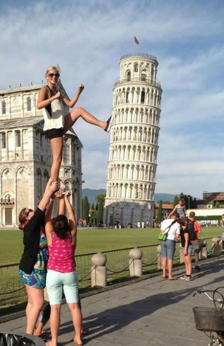 Pisa Kulesiyle Çekilmiş İlginç Fotoğraflar