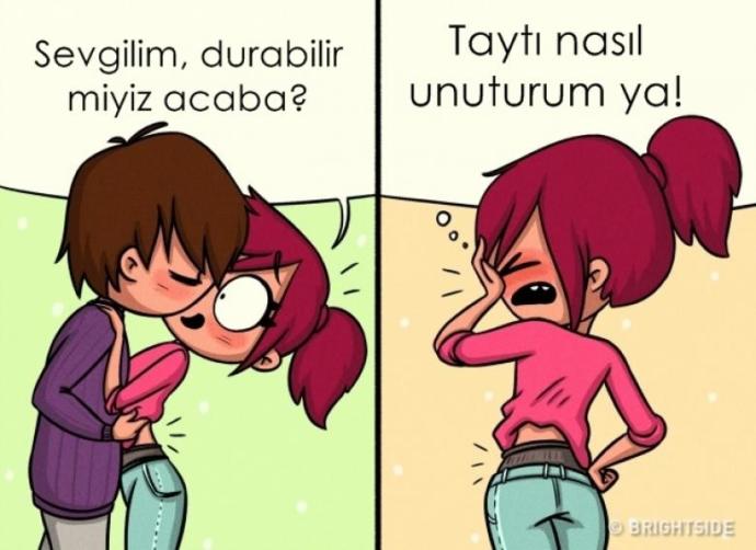 Kadınların Kışın Karşılaştıkları Durumları Anlatan Birbirinden Komik Çizimler