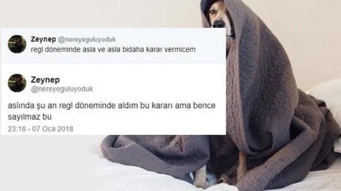 Kadınların Regl Dönemlerini Biraz Mizah Biraz Gerçeklikle Anlatan Muhteşem Tweetler!