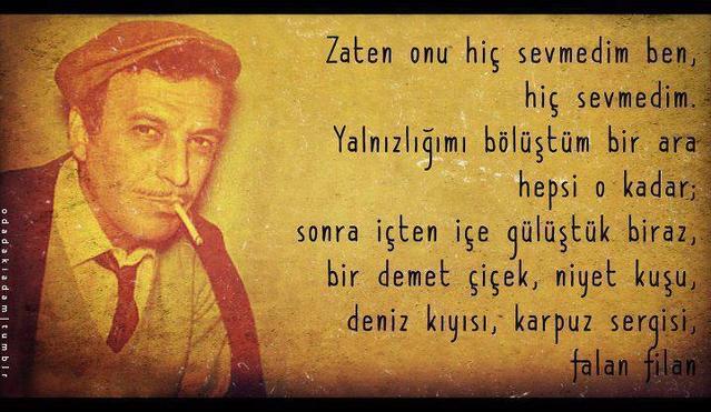 -''Sonunda anladım seni.Ayna gibisin,nasıl bakarsam sana işte sende öyle bakıyorsun bana...''
