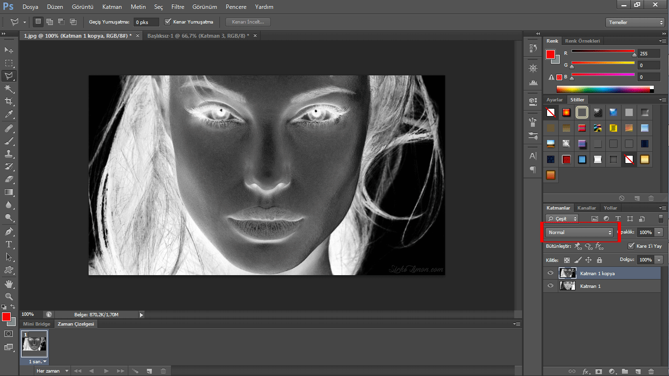 Photoshop CS6 Kullanarak Fotoğraflar Nasıl Karakalem Çalışması Haline Getirilir?