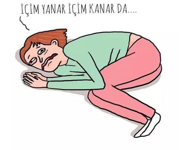 Gören Kızların Bu Tam Olarak Benim Diyeceği, Regl Dönemi Sorunlarını Anlatan Regl Karikatürleri!