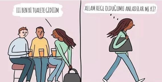 regl karikatür