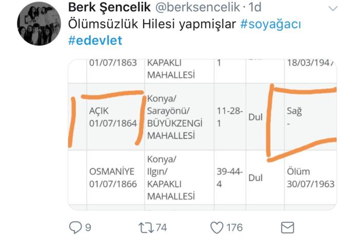 E-Devlet'e Soy Ağacı Öğrenme Özelliği Gelince Ortaya Çıkan Muazzam Tweetler