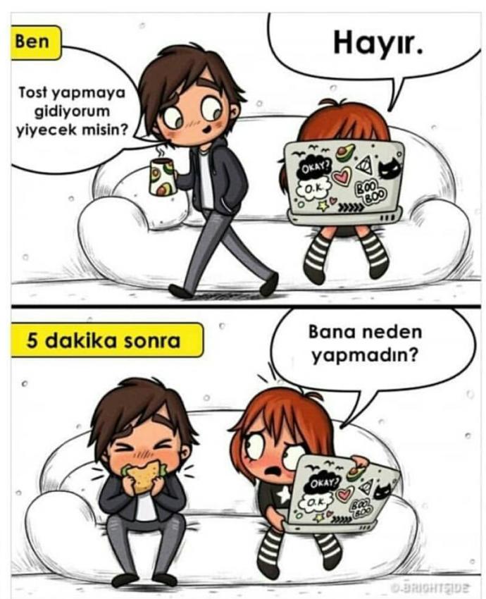 "Kadınları Anlamıyorum" Diyen Erkeğe Kadınların da Hak Vermesi Gerektiğini Gösteren İllüstrasyonlar