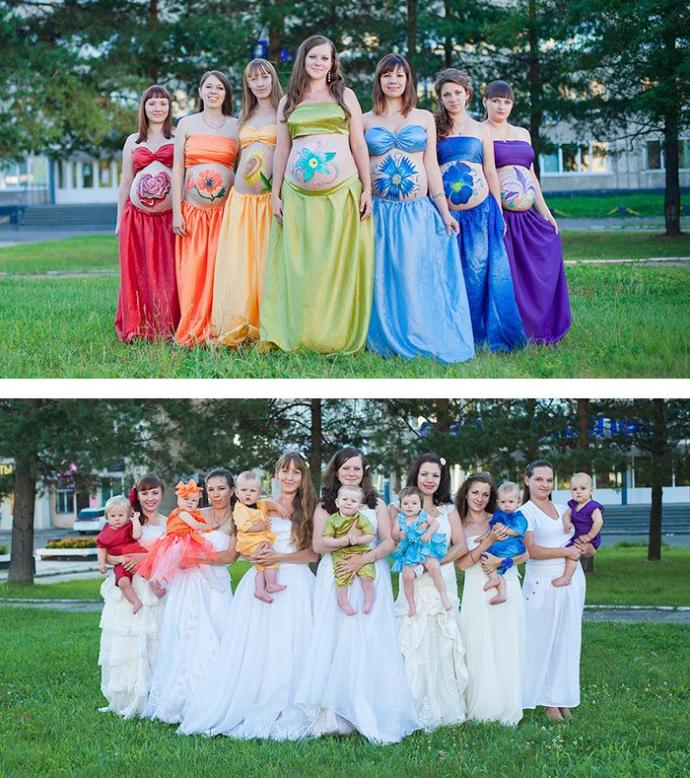Doğum Öncesini Ve Sonrasını Anlatan Mükemmel Tatlılıkta Fotoğraflar
