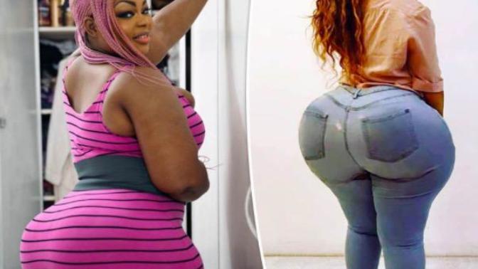 152 cm'lik Doğal Kalçasıyla Kim Kardashian'ı Sollayan Afrikalı Kadın