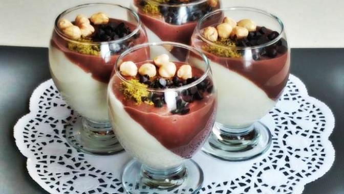 İki Renkli Kolay Puding Nasıl Yapılır?