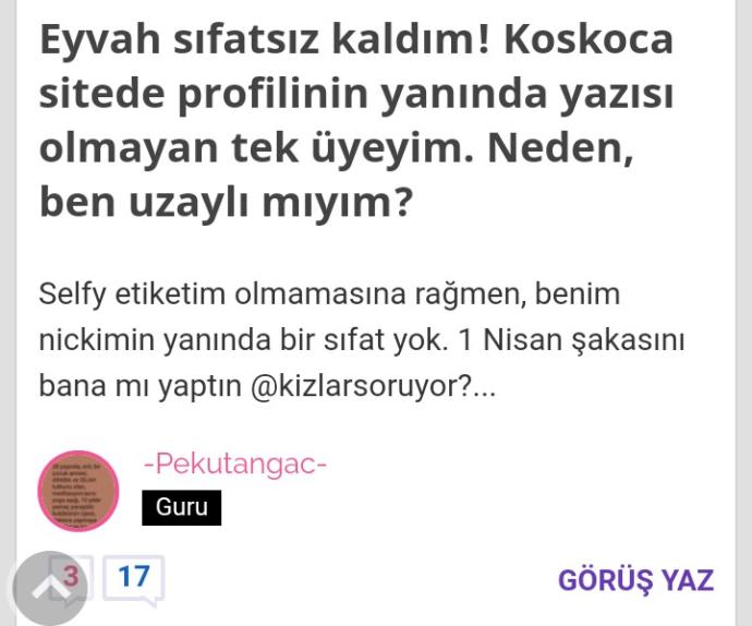 1 Nisan'da Şakalanan KizlarSoruyor Üyelerinin Dünyayı Sorgulama Şekilleri