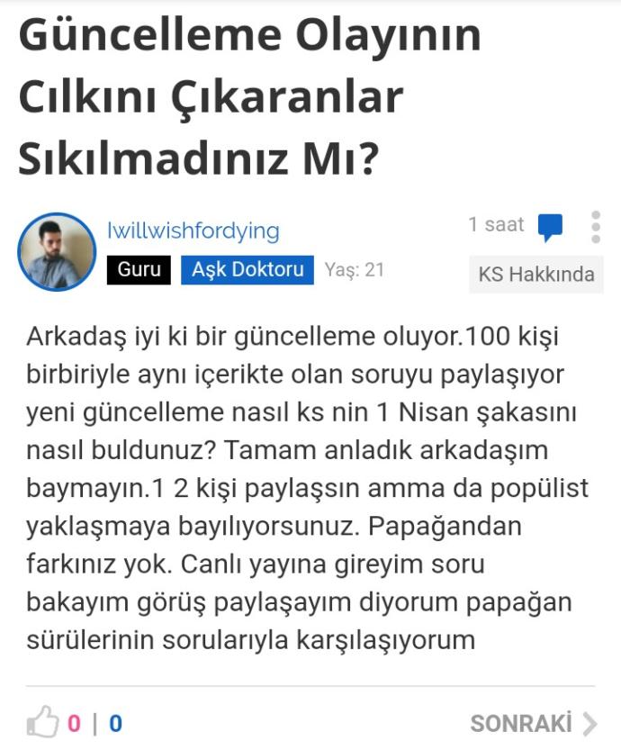 1 Nisan'da Şakalanan KizlarSoruyor Üyelerinin Dünyayı Sorgulama Şekilleri