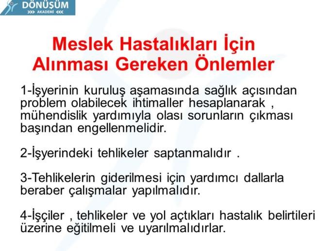 Meslek Hastalıklarının Biyolojik ve Psikolojik Açısı