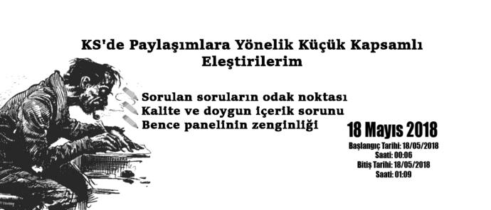 KS'de Paylaşımlara Yönelik Küçük Kapsamlı Eleştirilerim