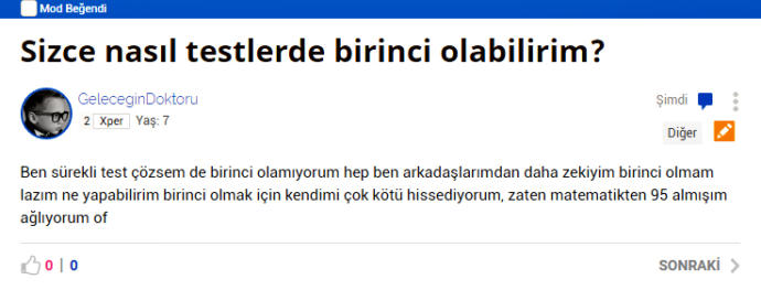 Sitede İlkokula Giden Çocuk Üyeler Olsaydı Karşılaşacağımız Mükemmel Sorular!