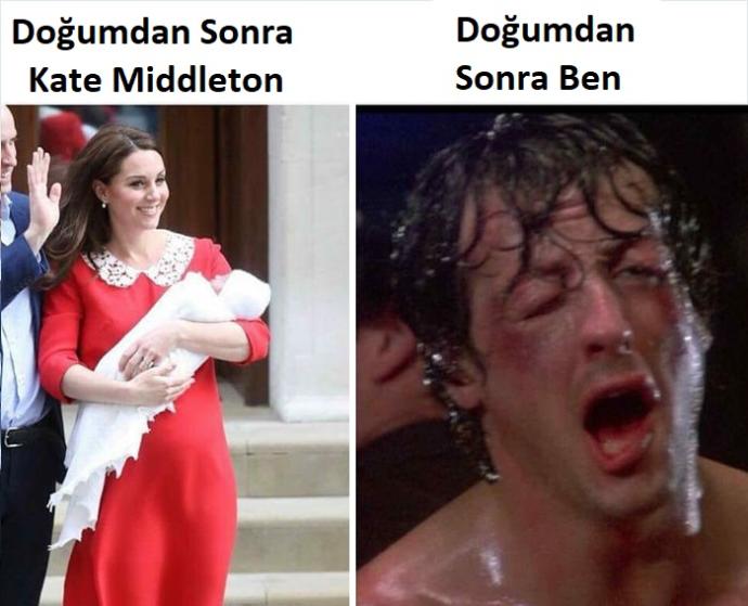 Kate Middleton'ın Doğum Sonrası Mükemmel Görünmesi Üzerine Kadınlar Arasında Doğan Doğum Sonrası Paylaşım Geyikleri!