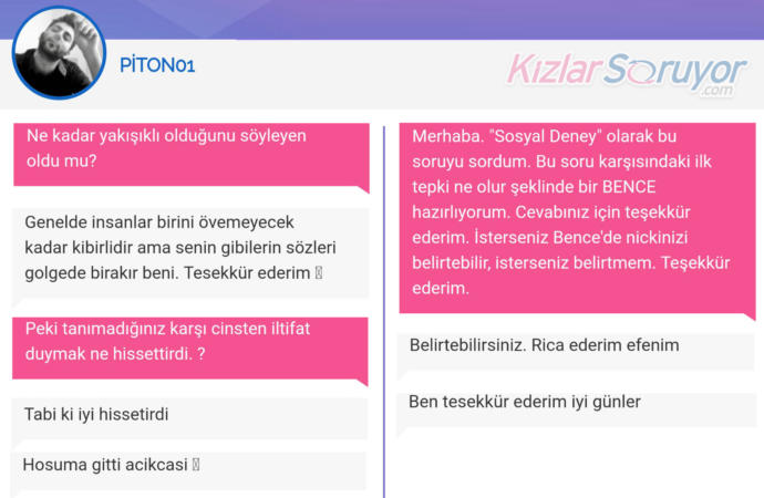 KizlarSoruyor'da Bir İlk! Sosyal Deney Sorusuna Üyelerin Verdiği Süper Cevaplar