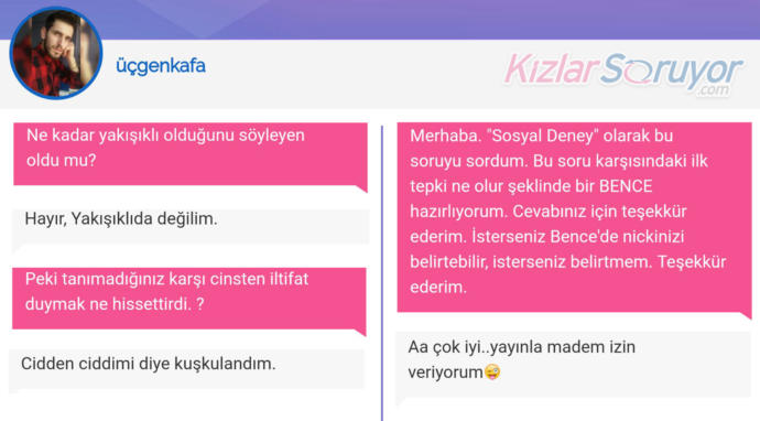 KizlarSoruyor'da Bir İlk! Sosyal Deney Sorusuna Üyelerin Verdiği Süper Cevaplar