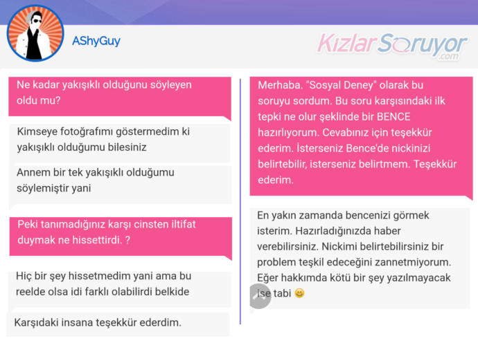 KizlarSoruyor'da Bir İlk! Sosyal Deney Sorusuna Üyelerin Verdiği Süper Cevaplar