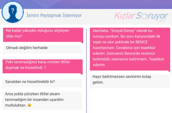 KizlarSoruyor'da Bir İlk! Sosyal Deney Sorusuna Üyelerin Verdiği Süper Cevaplar