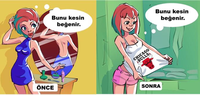 Sevgilinle Aynı Evi Paylaşmaya Başladığında Hayatının Nasıl Değişeceğini Gösteren Trajikomik İllüstrasyonlar!