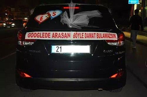 Bir Düğünü Unutulmaz Yapan Birbirinden İlginç Yaratıcı Ve Komik Gelin Arabası Yazıları